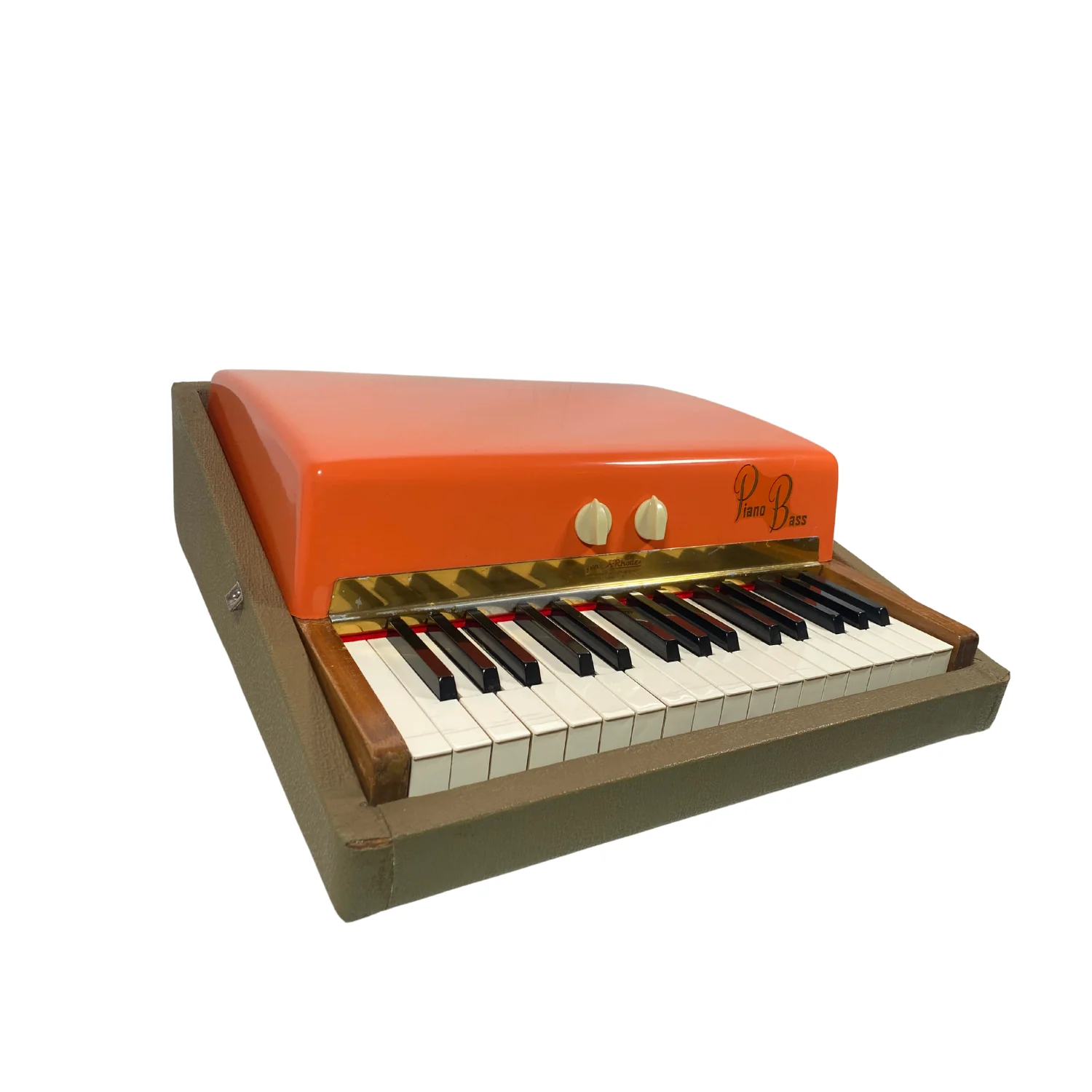 Fender Rhodes Piano Bass Fiesta Red 1960 - SN 1960PB01 - Image 4