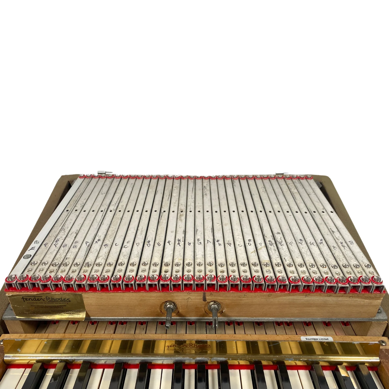 Fender Rhodes Piano Bass Fiesta Red 1960 - SN 1960PB01 - Image 6