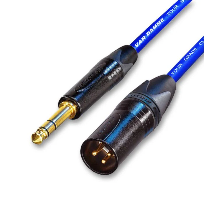 Van Damme Classic XKE Gold Male XLR to TRS Jack. Neutrik - Image 3