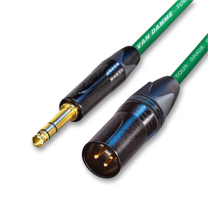 Van Damme Classic XKE Gold Male XLR to TRS Jack. Neutrik - Image 4