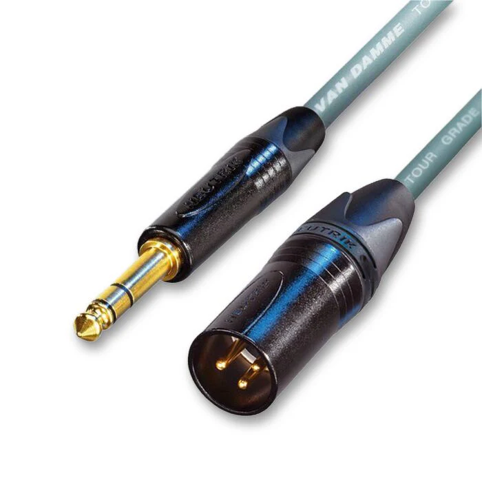 Van Damme Classic XKE Gold Male XLR to TRS Jack. Neutrik - Image 5